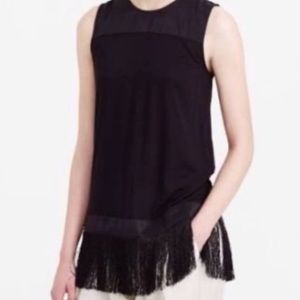 NWT. J Crew Fun Fringed Top